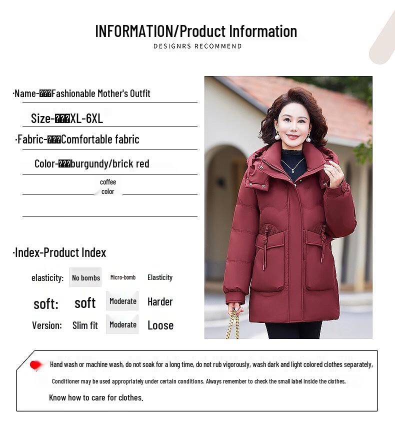 Yalu Women's 2025 Mid-Length Thickened Padded Jacket