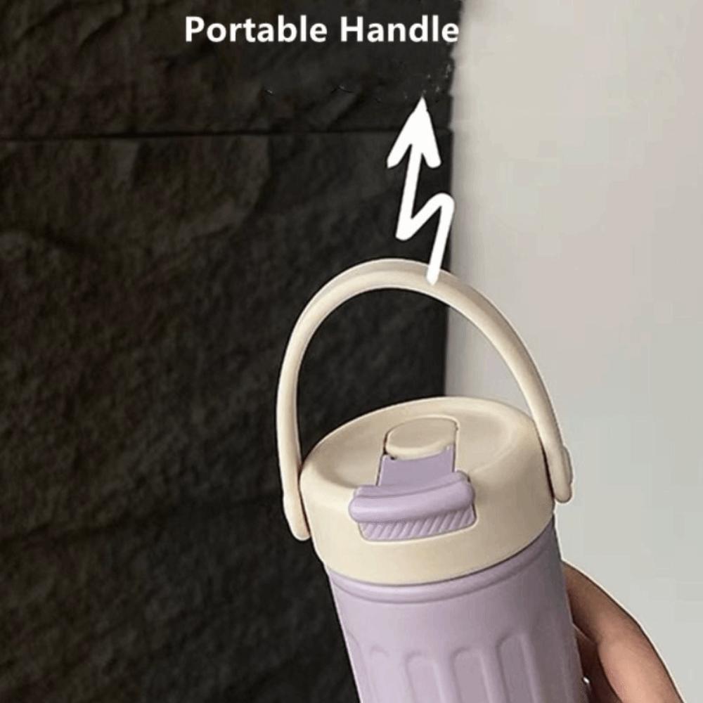 High-Capacity Stainless Steel Thermos Cup Insulation Or Cooling Straw Travel Cup  Outdoors