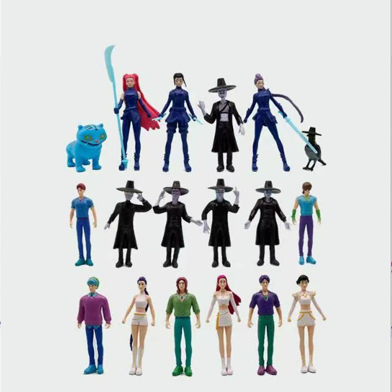 Demons Hunters Action Figure 18pcs/Set Kpop  Toy Derpys Tiger Rumi Mira Zoey Sussy Figurine Doll For Fans Gift