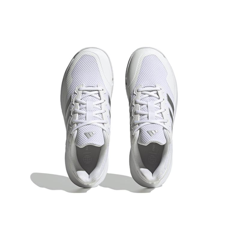 Adidas Gamecourt 2.0 Cloud White Silver Metallic Women's Sneakers HQ8476