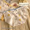 Girls' Cotton Mid-Waist Plaid Panties with Bow - Comfortable & Breathable