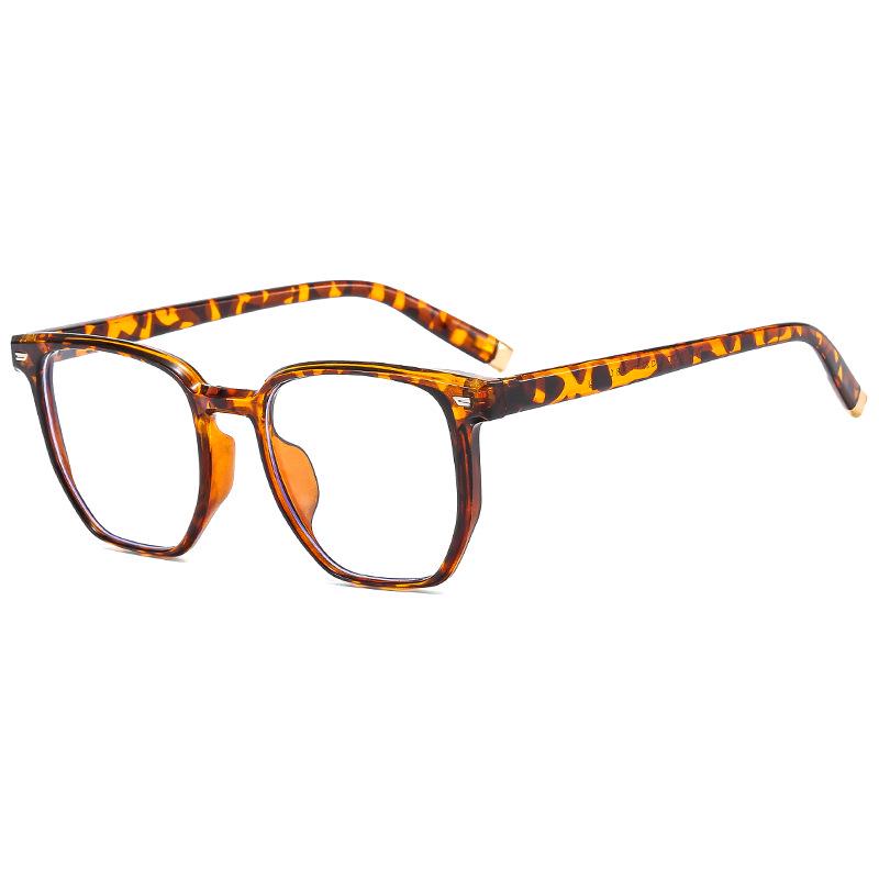 2025 UV Protection Square Blue Sunglasses: Women's Retro & Men's Large Face