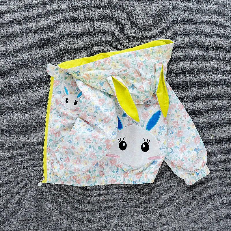 Loose Casual Hooded Rushing Coat Boys and Girls Jacket Spring Ball Thin Section of The Middle and Large Children Jacket Children's Outside