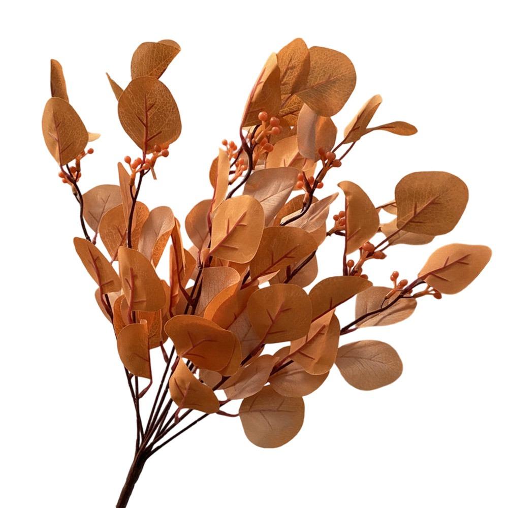 9 Branches Artificial Apple Leaves Multicolor Decorative Leaf Faux Plant Leaves  Home Decoration