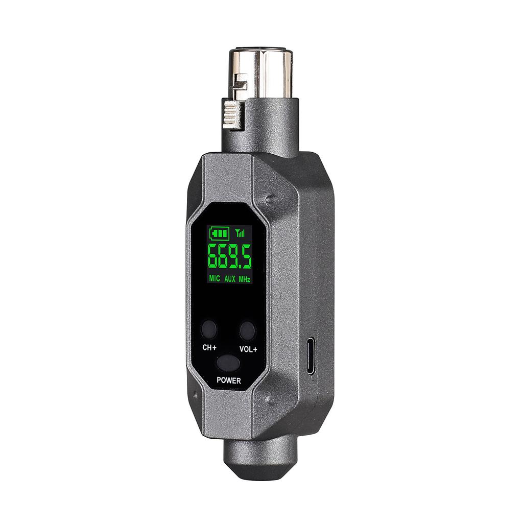 Reliable Wireless Microphone System Transmitter for Stage,Speeches and Studio Recording Reliable Metal 48V Converter