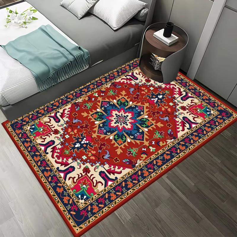 Bohemian Praní v pračce Koberec do obývacího pokoje Měkký Protiskluzový Etnický styl Koberec do ložnice Šatna Skládací Domácí dekorace
