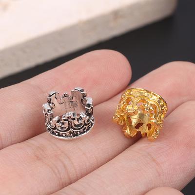 10 Stücke Mini Metall Krone Modell Spielzeug Puppen Zubehör Mini Puppe Kopfbedeckungen