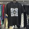 PURPLE letter print crew neck pullover short-sleeve 2023 summer new European and American trendy brand T-shirt collection tops