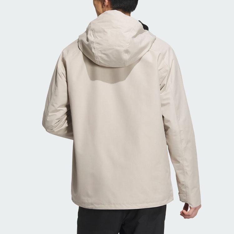 adidas Three-In-One Rain.Rdy Outdoor Waterproof Soft Shell Jacket Men Jackets Light-Khaki IL8973