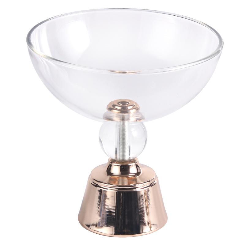 

Современный светлый роскошный стеклянный художественный металлический фруктовый декор для гостиной креативный рабочий стол маленькая тарелка для закусок из сухофруктов украшение