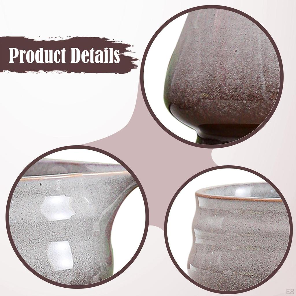 Ceramic Matcha Bowl with Whisk Holder Green Tea Cup Gift 500ml Pouring Spout Chawan for