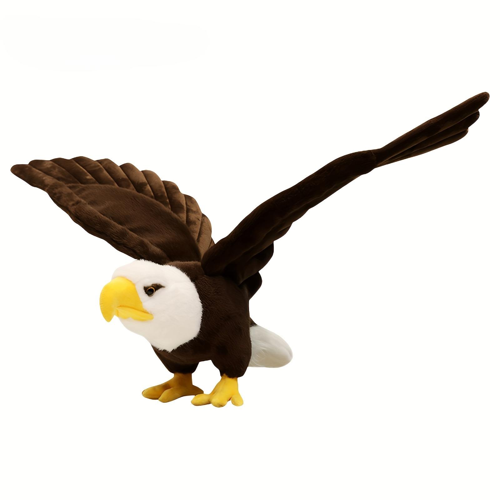 1PC Simulation Bald Eagle Plush Toys, Cute Cartoon Stuffed Animal Dolls, Soft Fluffy Significant Other Dolls