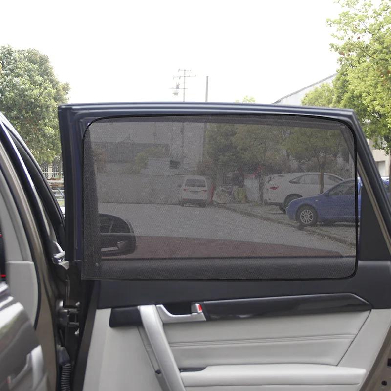 Magnetic Car Sun Shade UV Protection Curtain Sunshade Side Window Mesh Anti-direct Sun Visor Summer Protection Film Accessories
