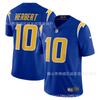 NFL Football Jersey Justin Herbert Los Angeles Chargers 10 Color Blue Sports Men