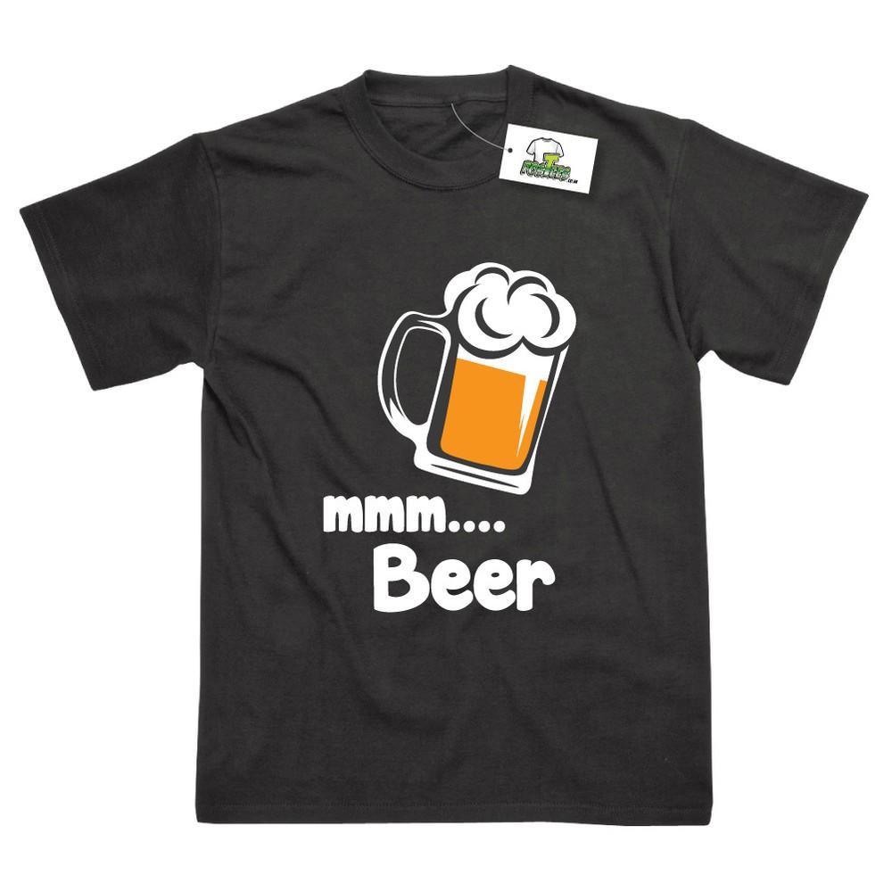 

MMM Beer Funny Drinking Fathers Day Birthday Gift Printed T-Shirt XL