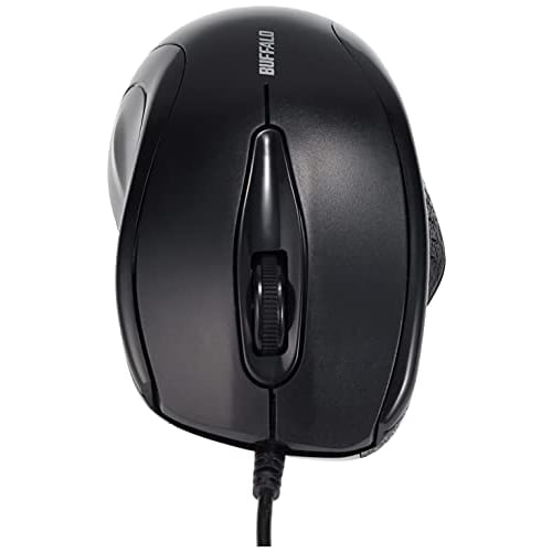 Drátová myš BUFFALO s IRLED, 3 tlačítka, černá BSMRU21BK