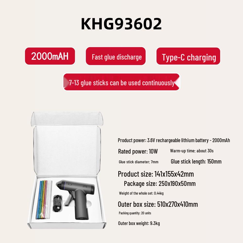 

Клеевой пистолет Xiaomi 3,6 В с тонким соплом и зарядкой Type-C для поделок своими руками