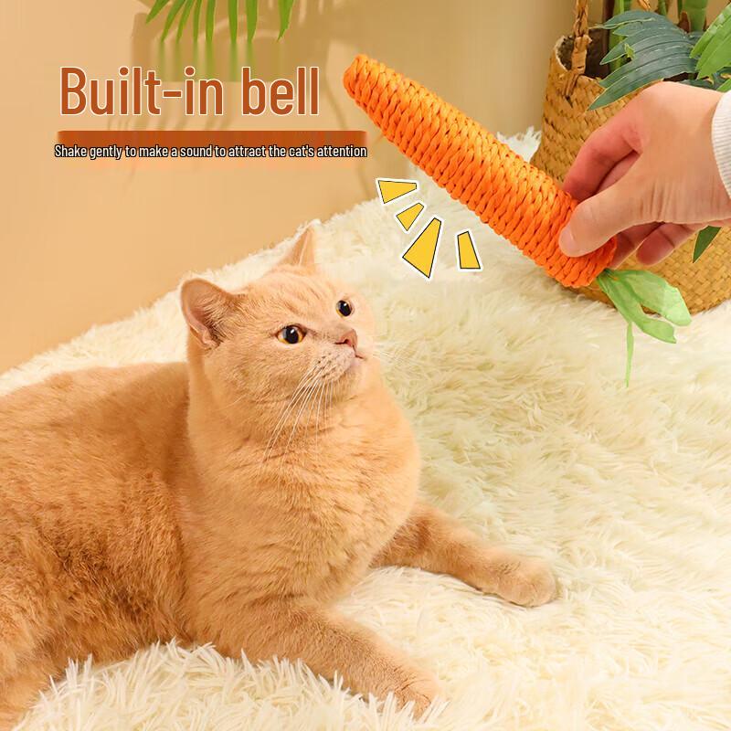 Durable Carrot Molar Cat Toy