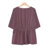Extra Wide Plus Size Women's Summer Two-Piece Outfit: Loose Fit Clothing for Middle-Aged and Elderly
