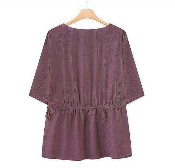 Extra Wide Plus Size Women's Summer Two-Piece Outfit: Loose Fit Clothing for Middle-Aged and Elderly