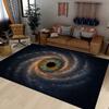 Kosmischer Galaxie Wohnzimmerteppich Spiralloch-Design Heimdeko Teppich Weiche rutschfeste Bodenmatte für Wohnzimmer Schlafzimmer