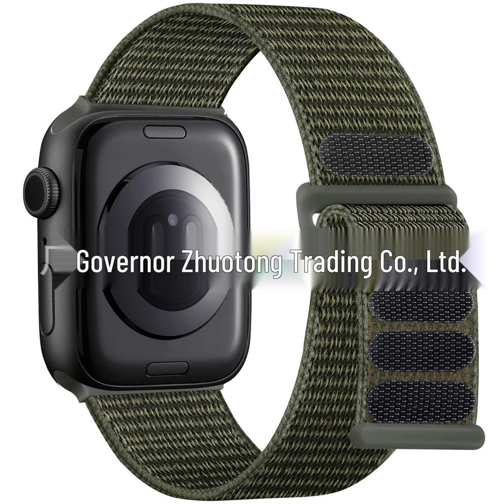 Compatible Apple iWatch11 Double Section Nylon Loop Strap Ultra3 Woven Band