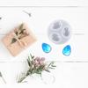 Water Drop Shape Pendant Mold Gem Design Flexibility Teardrop Silicone Mold High Transparency Easy Clean Resin Jewelry Mold