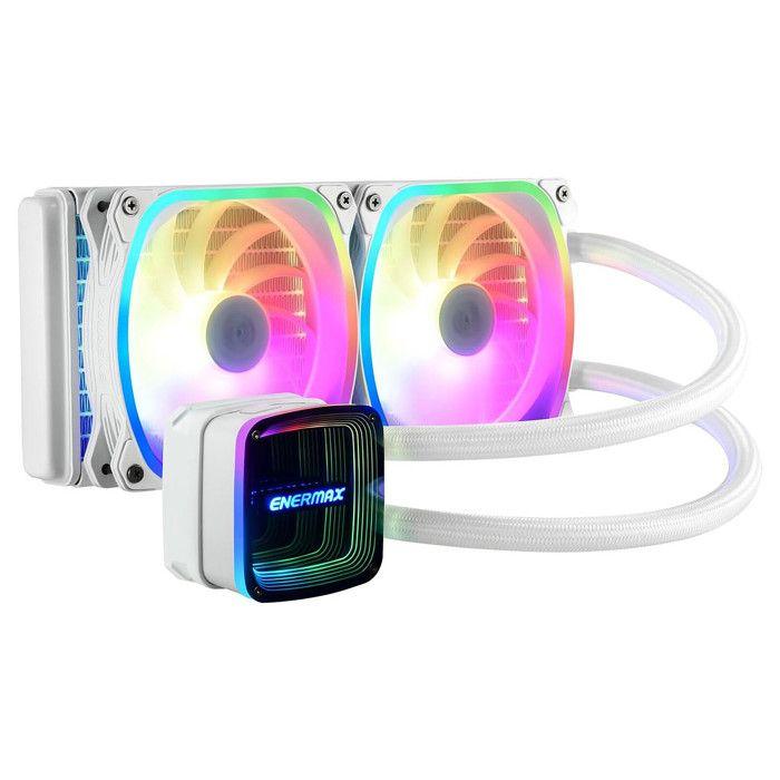 Refroidissement Liquide Pour Processeur - ENERMAX - AQUAFUSION ADV - 240MM - ARGB - Blanc