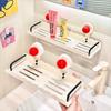 Dopamine Suction Cup Storage Shelf Punch Free Shower Shampoo Rack Bathroom Storage Rack  for Home