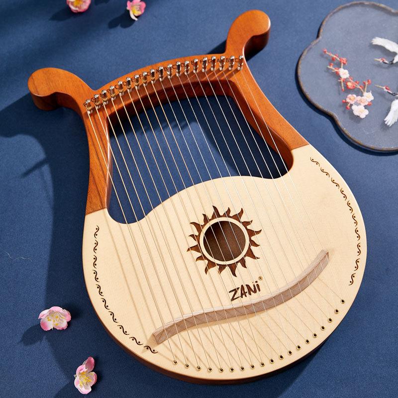 Lyre 19 Strings Lyre Harp Piano High-quality Lyre Harp 19 Strings Mahogany Musical Instrument with Spare String