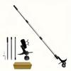 1pc Metal Weeder with Wheels - Handheld Gap Weeding Tools for Garden, Lawn, Yard, Backyard, Sidewalk, and Driveway Maintenance