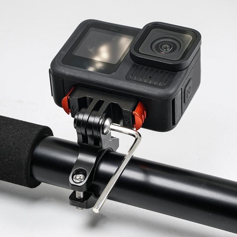 Universal Magnetic Quick Detach Bike Clamp With 180 360 Adjustable Damping Rotations For Latest Action Camera Models