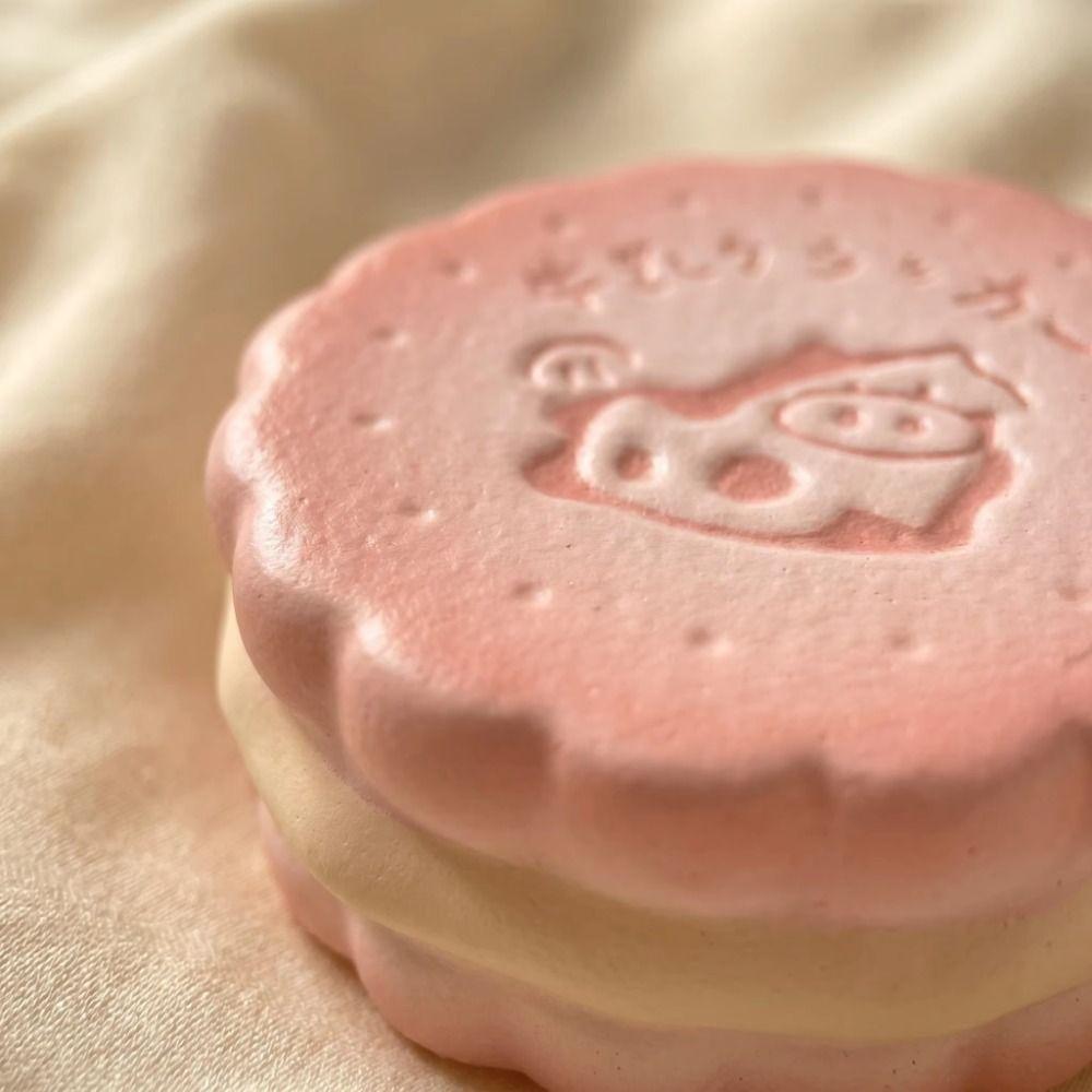 Moist Thick Simulated Bread Toast Squeeze Finger Suction Slow Rising Milk Toast Cookie Squishy Toy Soft Texture Pinch