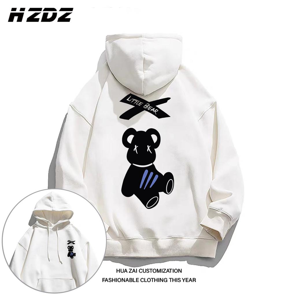 Autumn and winter men's hooded sweatshirt oversize niche high-quality printing street fashion casual sports long-sleeved pullove