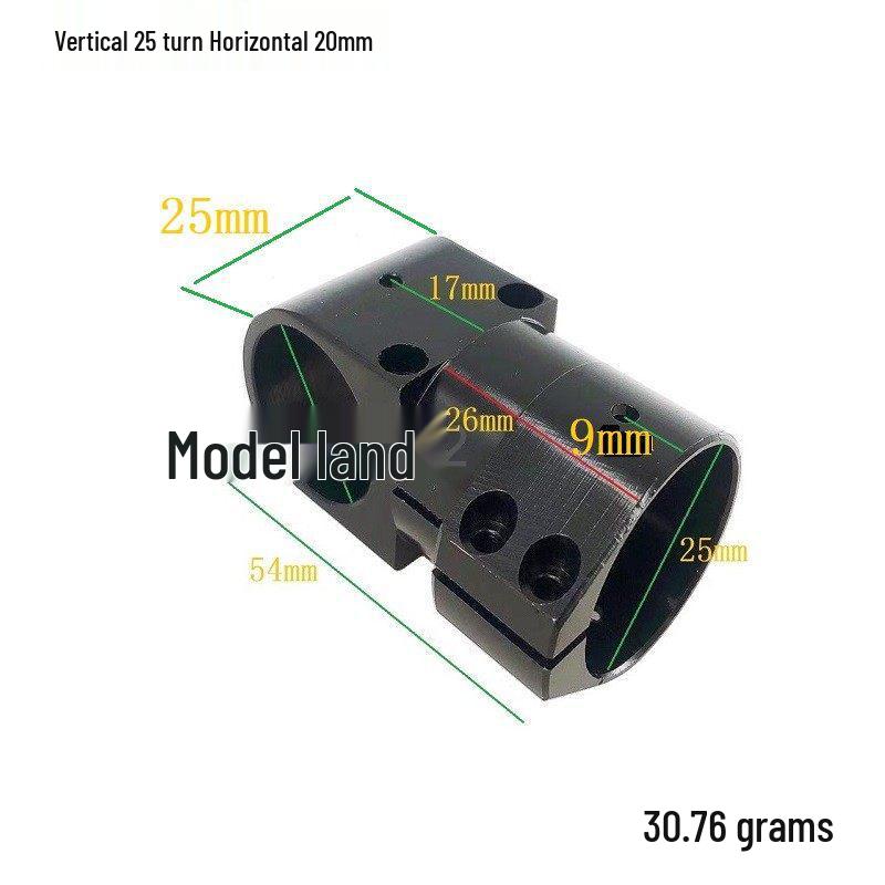 Aluminum Alloy Tee Pipe Clamp for Drone Landing Gear (16/20/25 to 25/30/40)