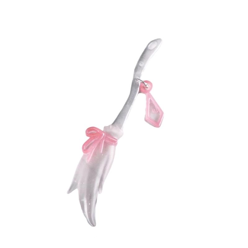 Witch Broom Silicone Mold for Halloween Crafts Resin Soap Candle Making Food Grade Texture Easy To Use Art Supplies