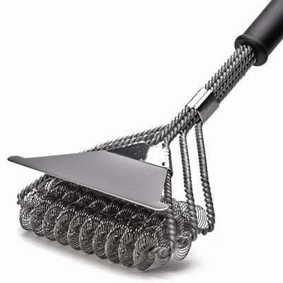 1Pcs Kitchen Tools Safe Grill Brush Perfect Tool For All Grill Types Safe Wire Bristles BBQ Tools Kitchen Accessories