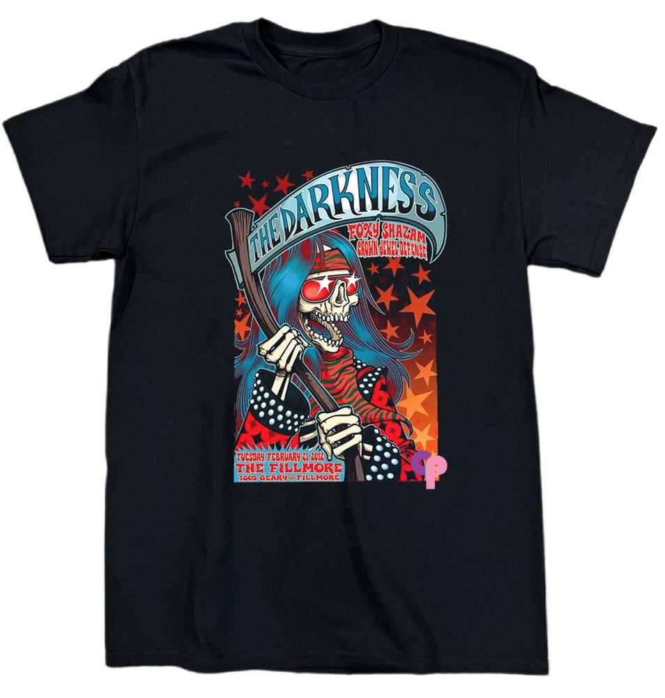 Винтажная черная футболка унисекс The Darkness Band Подарок для фанатов Хлопок S-5XL TR554 XXL