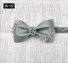 Papillon Diamante Adesivo da Uomo Solido Borgogna Matrimonio Sposo Banchetto Ospite Raso Papillon