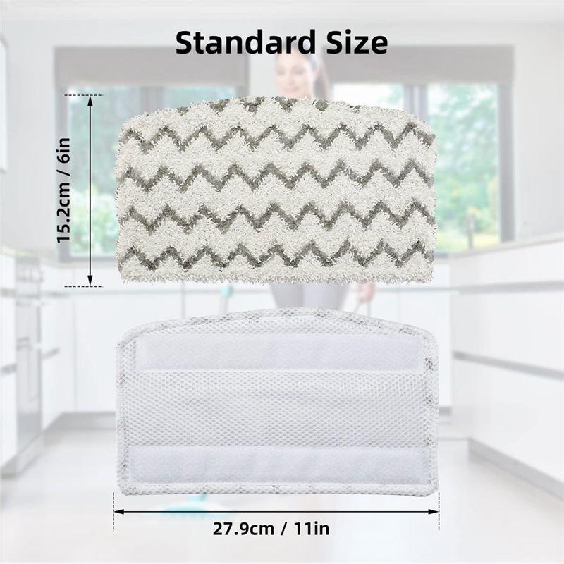 A20F-6PCS Replacement Steam Mop Pads For Shark Steam Mop S1000UK Pocket Mop, Washable And Reusable Microfiber Pads
