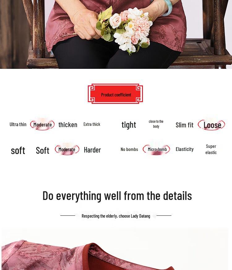 Da Tang Lady's Mid-Aged Chinese Style Breathable Cardigan Shirt