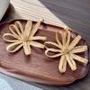 Bohemian Style Flower Fringed Pendant Earrings Women'S Seaside Vacation Style Earrings Light Luxury High-End Earrings Design