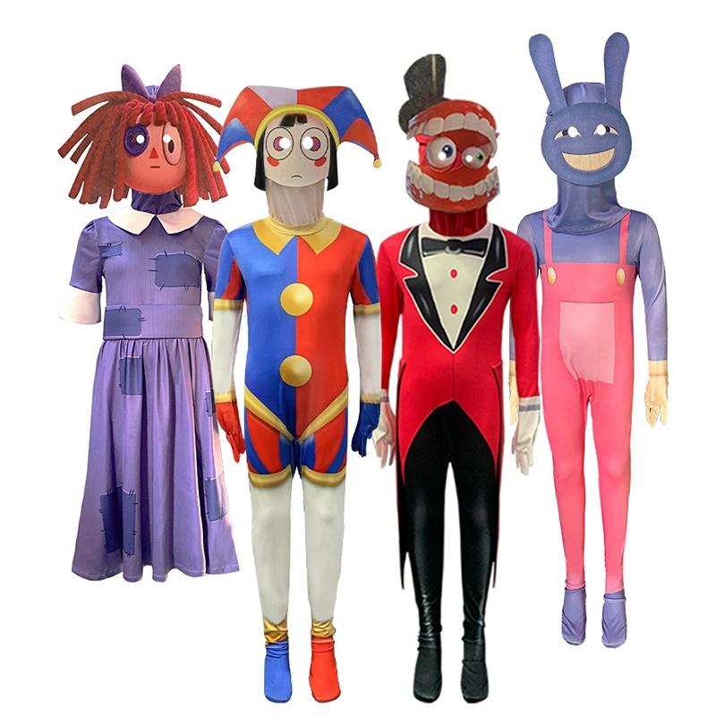 Trendy And Unique Digital Circus Cosplay Bodysuit Polyester Fabric Gender-neutral
