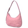 MLB New York Yankees Zipper Closure Half Moon Bag Women Shoulder Bag Pink 3ABQSD16N-50PKS