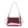 Women Glossy Underarm Bag  New Spring Summer Fashion Small Square Bag High Quality Pu Leather Female Single Shoulder Bag