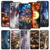 Weiche TPU-Hülle für Realme C67 C63 C55 C53 C25 C21 10 11 12 13 GT 2 3 5 Pro Plus 5G Handyhülle Chinesische Architektur Landschaftstasche