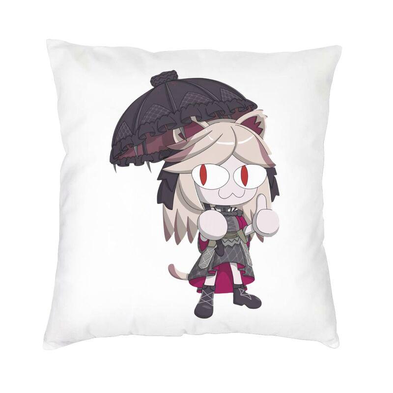 Neco Arc Cat Square Pillow Cover Home Decor Cartoon Comic Game Cushions Throw Pillow For Car Double-Sided Printing