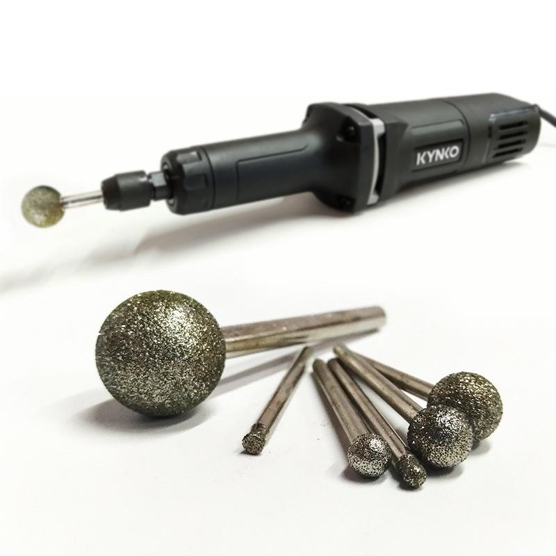 Round Ball Diamond Grinding Head for Electric Grinder - Granite, Marble, Jadeite, and Emery Engraving