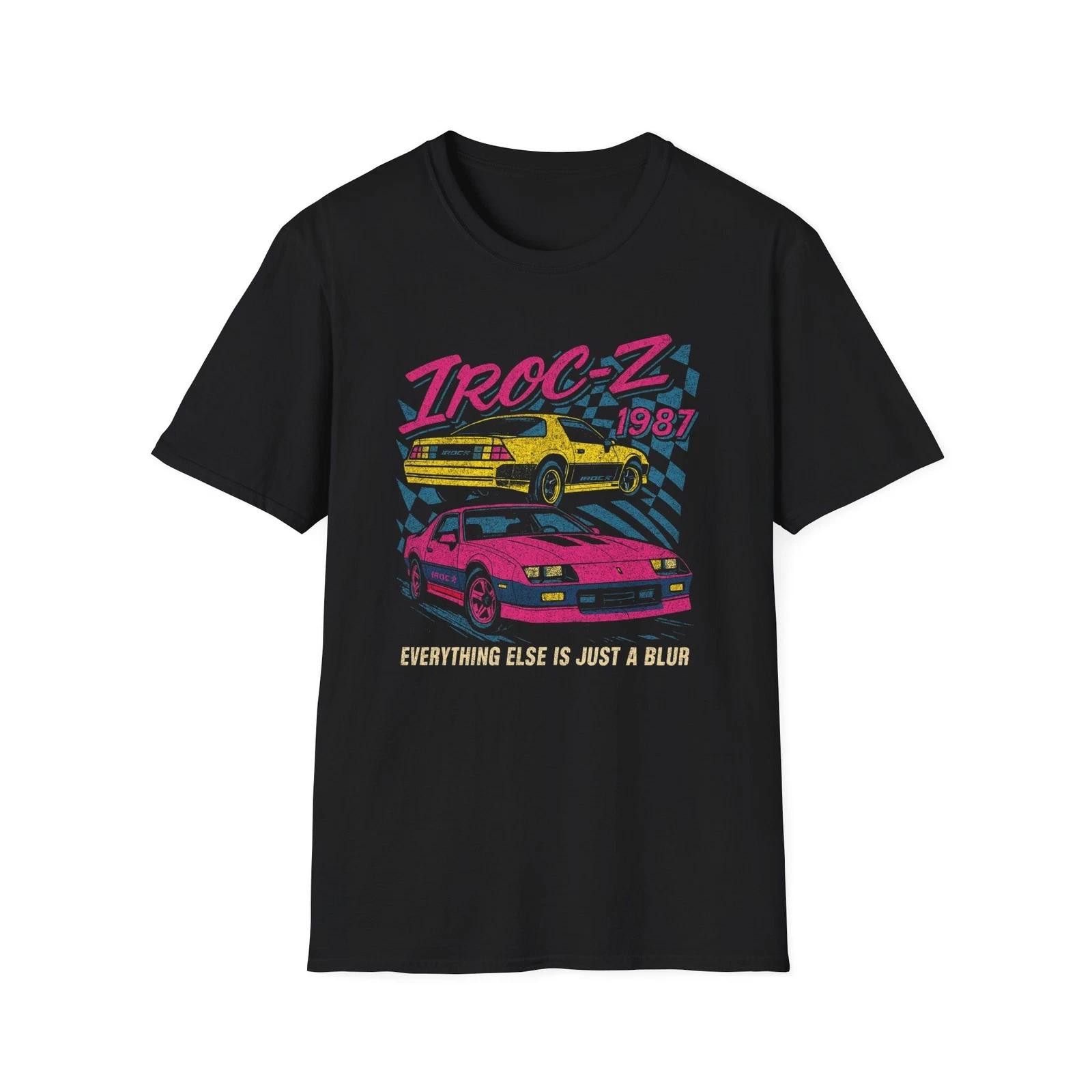 1987 Camaro IROC-Z T-Shirt Retro Muscle Car 80s Racing Style Chevy Tee M