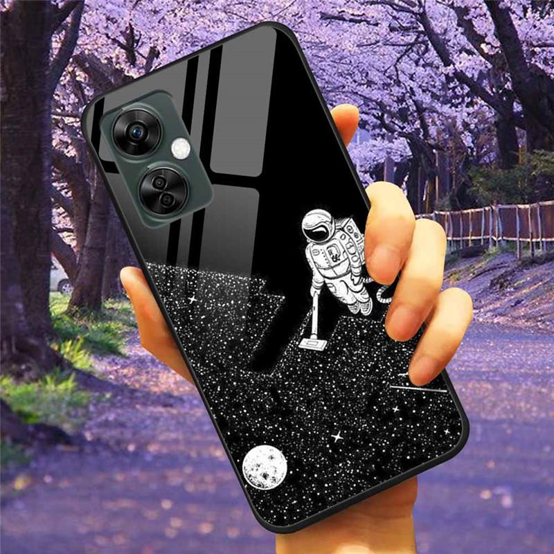 For OnePlus Nord CE 3 Lite 5G Case Tempered Glass Hard Cover Soft Bumper for One Plus Nord CE3 Lite N30 Phone Shell Capa CE3Lite